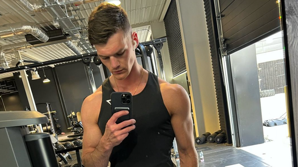 Ben Francis taking a photo of himself.