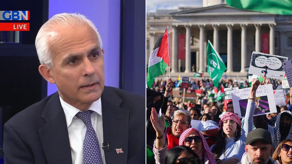 Ben Habib and Palestine protest