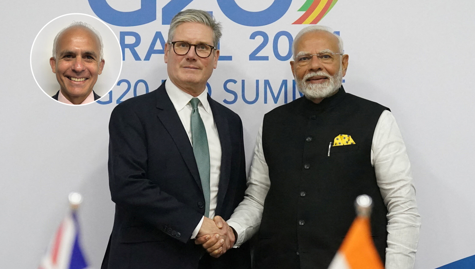 Ben Habib (left), Keir Starmer (middle), Narendra Modi (right)
