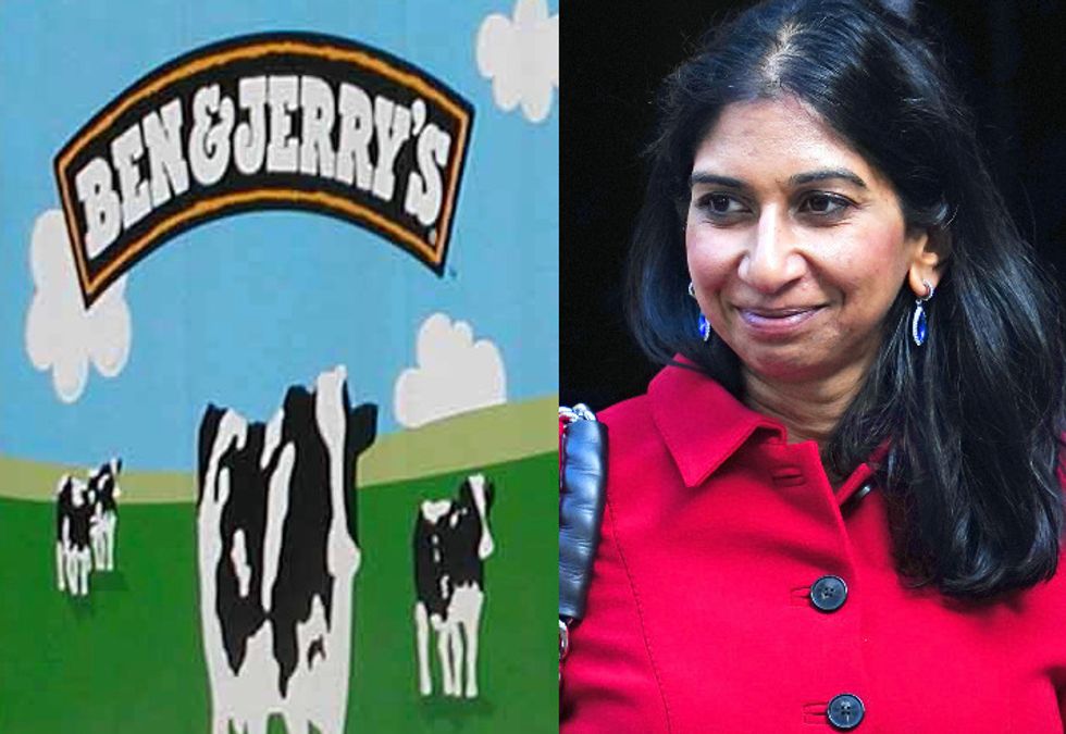 Ben & Jerry's issued a to-do list to Suella Braverman