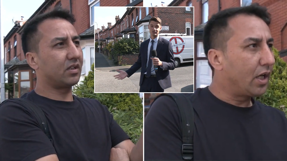 Ben Leo and an Afghan asylum seeker