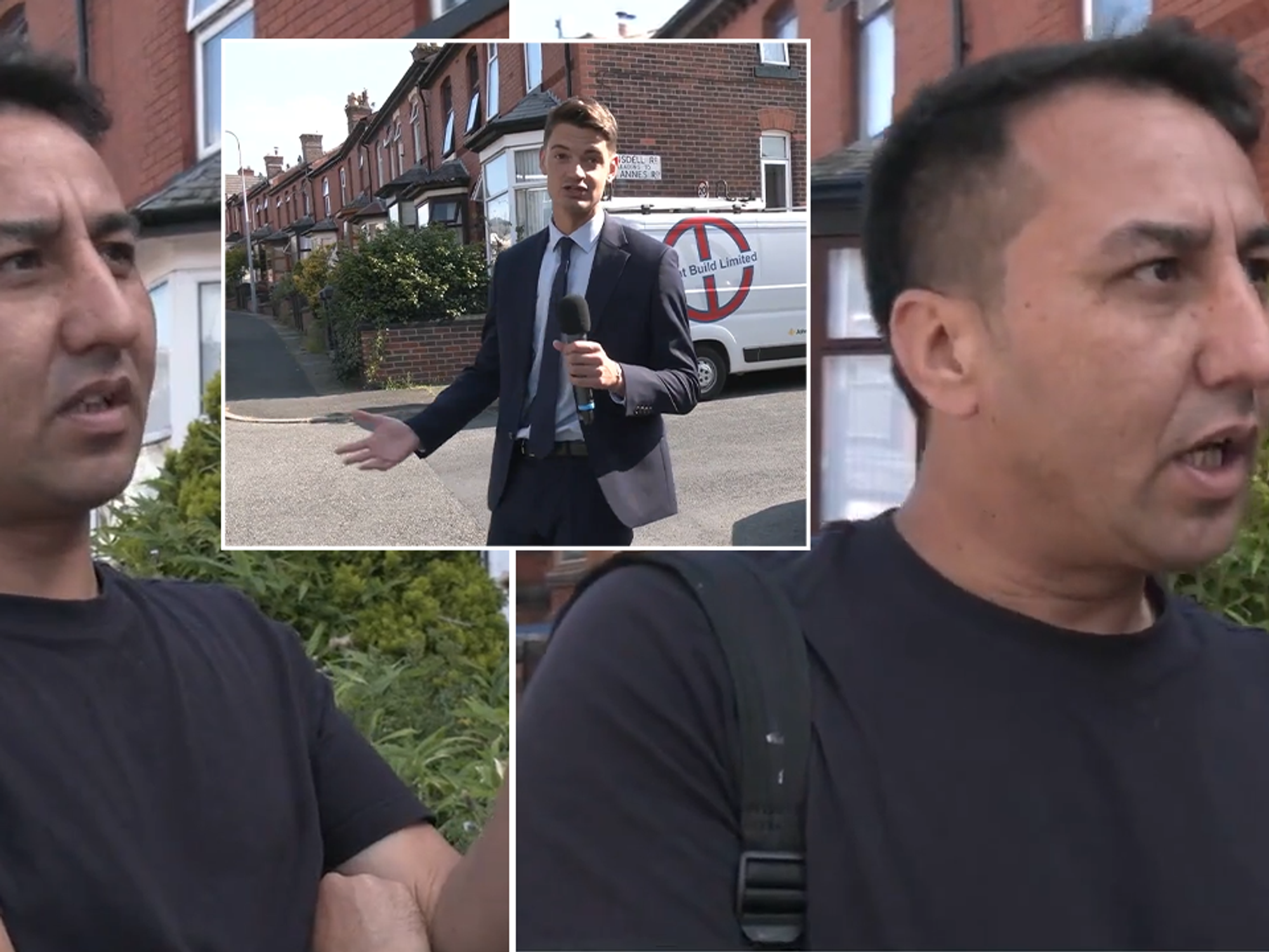 Ben Leo and an Afghan asylum seeker