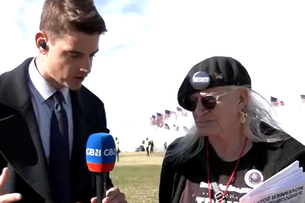 Ben Leo and US protester