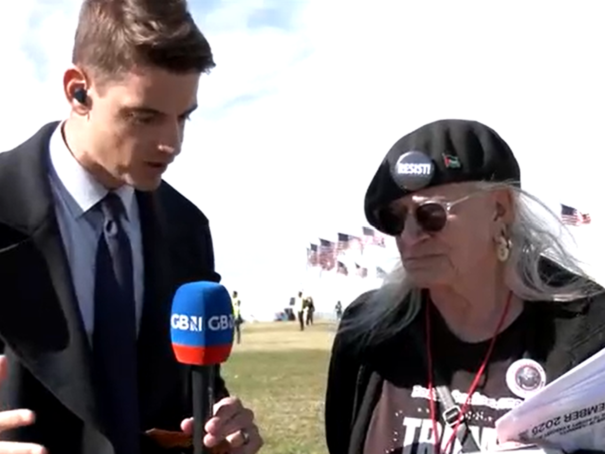 Ben Leo and US protester