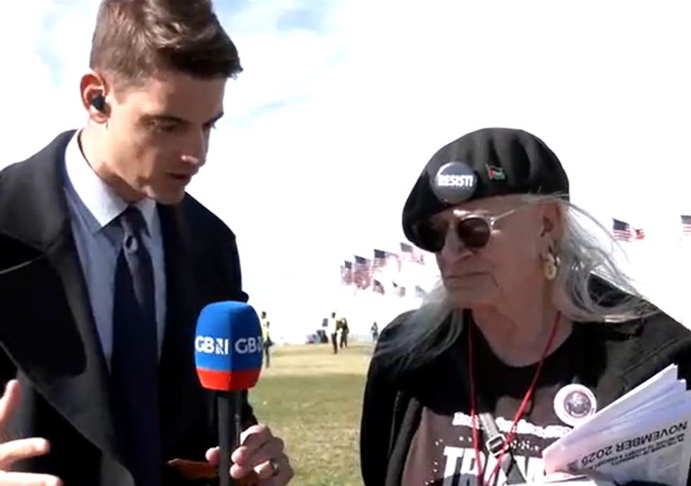 Ben Leo and US protester