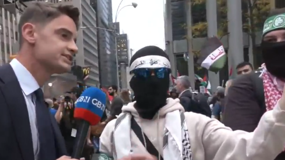 Ben Leo na NYC Pro-Palestine Rally