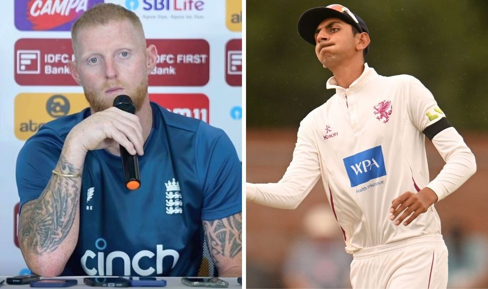 Ben Stokes and Shoaib Bashir