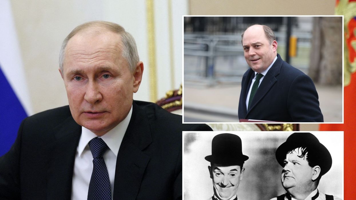 Ben Wallace claims Vladimir Putin has left 'Laurel and Hardy' in charge of the Kremlin’s disastrous invasion of Ukraine.