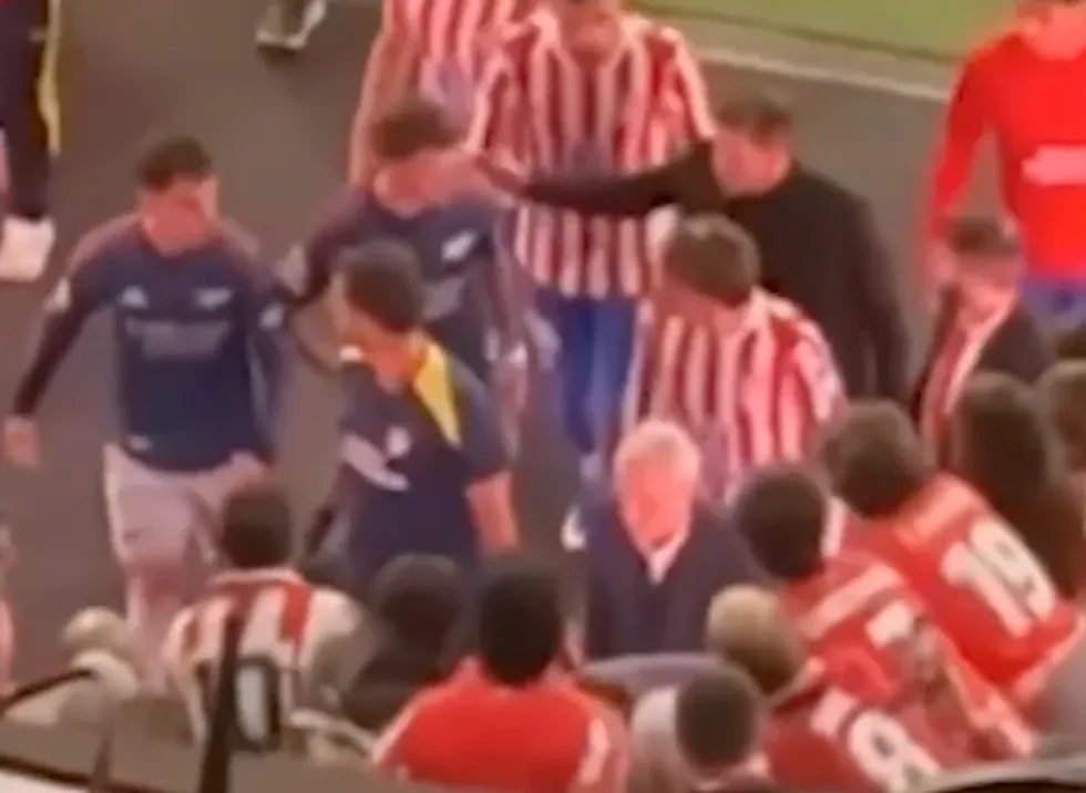 Ben White became embroiled in a heated tunnel altercation with Atletico Madrid manager Diego Simeone and his son Guiliano following Arsenal's Champions League semi-final first leg on Wednesday night