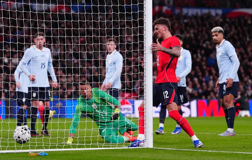 Ben White scored a controversial goal for England against Uruguay back in March