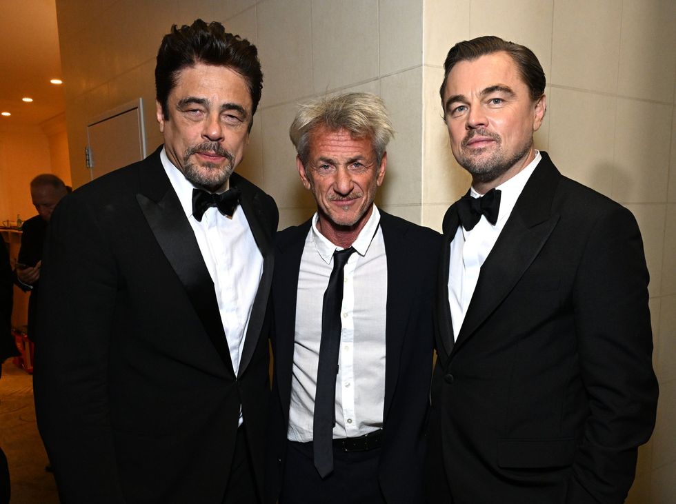 Benicio del Toro, Sean Penn and Leonardo DiCaprio