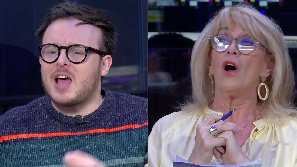 Benjamin Butterworth and Carole Malone