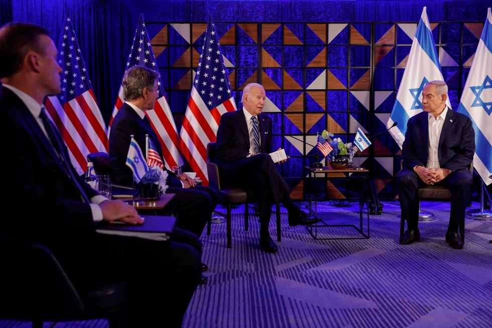 Benjamin Netanyahu and Joe Biden