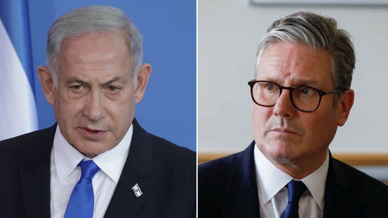 Benjamin Netanyahu and Keir Starmer
