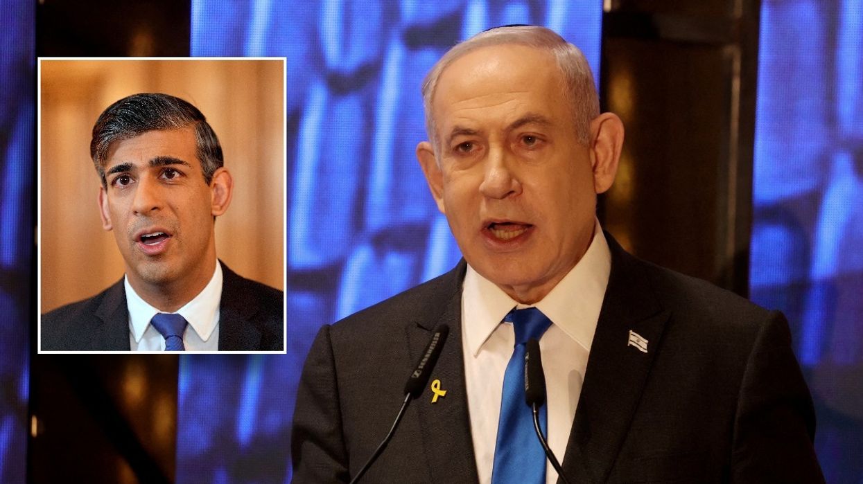 Benjamin Netanyahu and Rishi Sunak