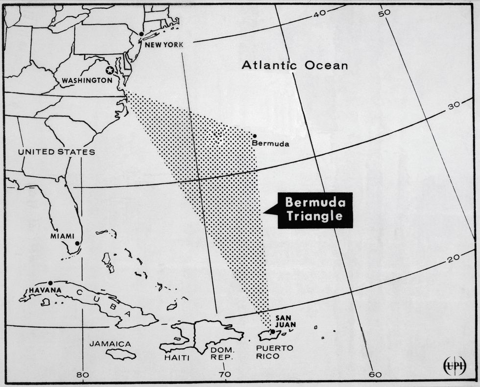 Bermuda Triangle map