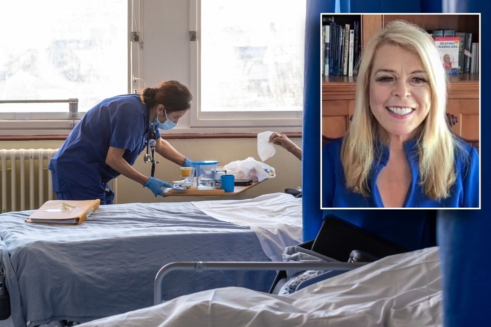 Betsy McChaugey and hospital ward