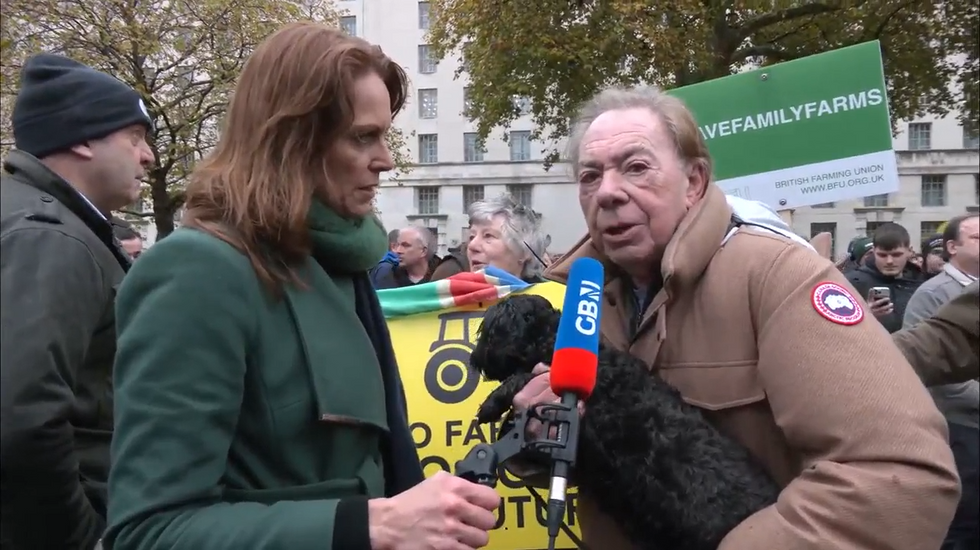 Bev Turner and Andrew Lloyd Webber