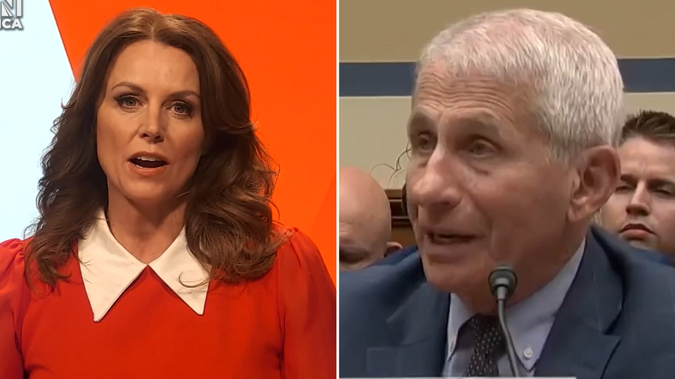 Bev Turner and Dr Anthony Fauci