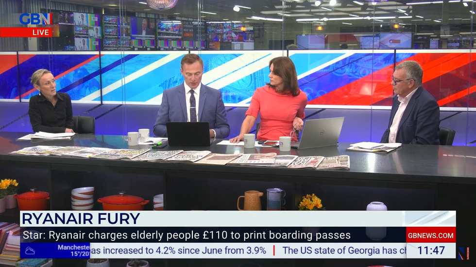 Bev Turner and the GB News panel