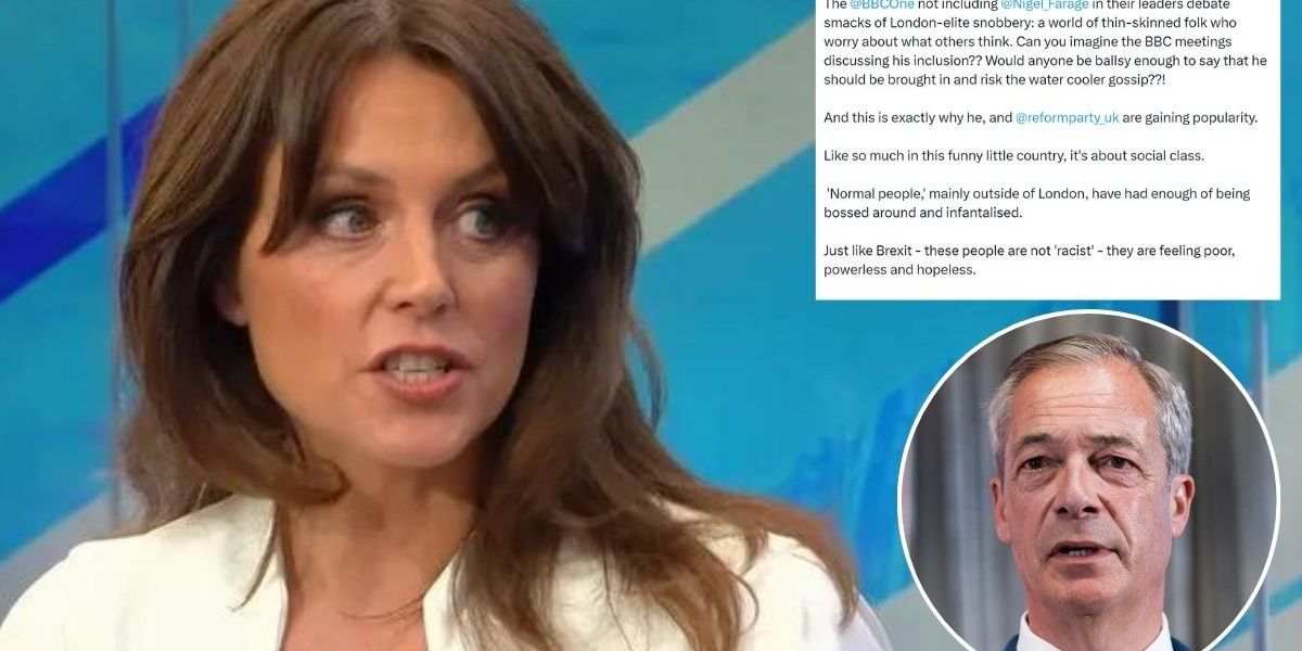 NextImg:Bev Turner hits out at 'London-elite snobbery' as Farage excluded from BBC 1 Leaders debate