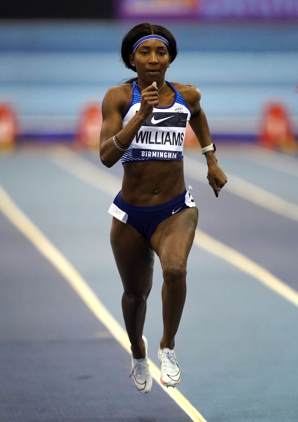 Bianca Williams wins her Women's 60m Heats on day one of the UK Athletics Indoor Championships at the Utilita Arena, Birmingham