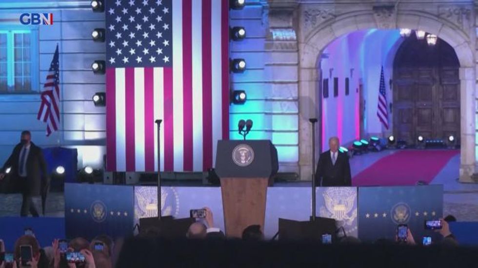 Joe Biden calls for regime change in Moscow as he likens invasion to WW2 horrors