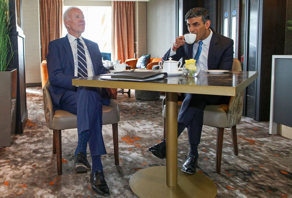 Biden and Sunak met in Belfast in April \u200b