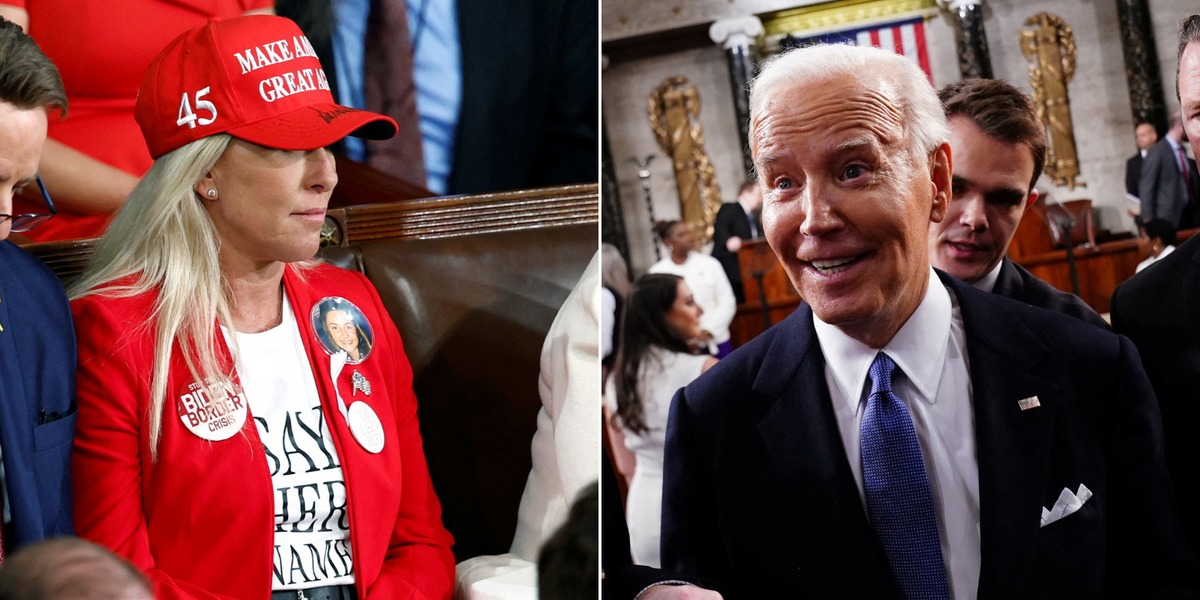NextImg:Biden's State of Union speech descends into anarchy and shouting match as furious Republicans confront President on student's murder by migrant