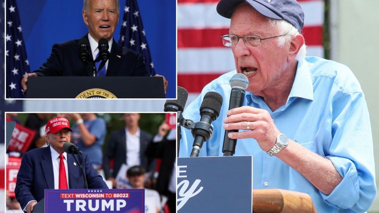 Biden's rival Bernie Sanders issues stark warning to Democrat 'firing squad' as Trump ramps up attack on Harris