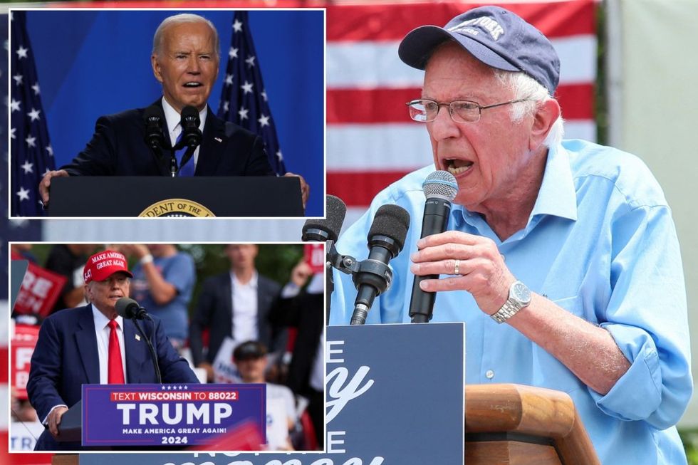 Biden's rival Bernie Sanders issues stark warning to Democrat 'firing squad' as Trump ramps up attack on Harris