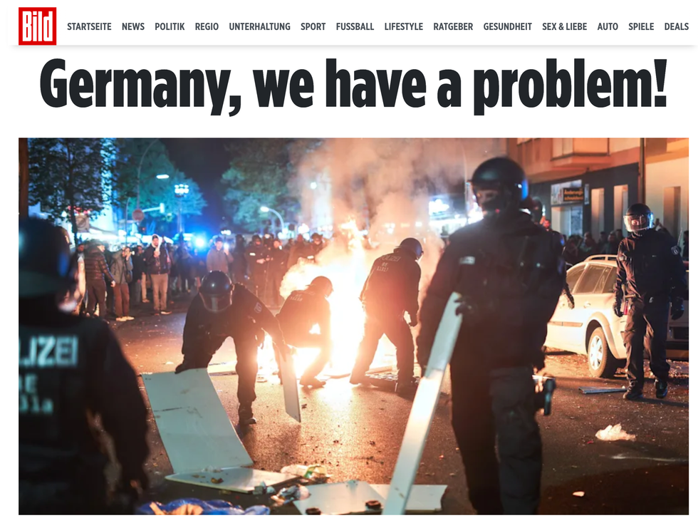 Bild migrants row newspaper Germany