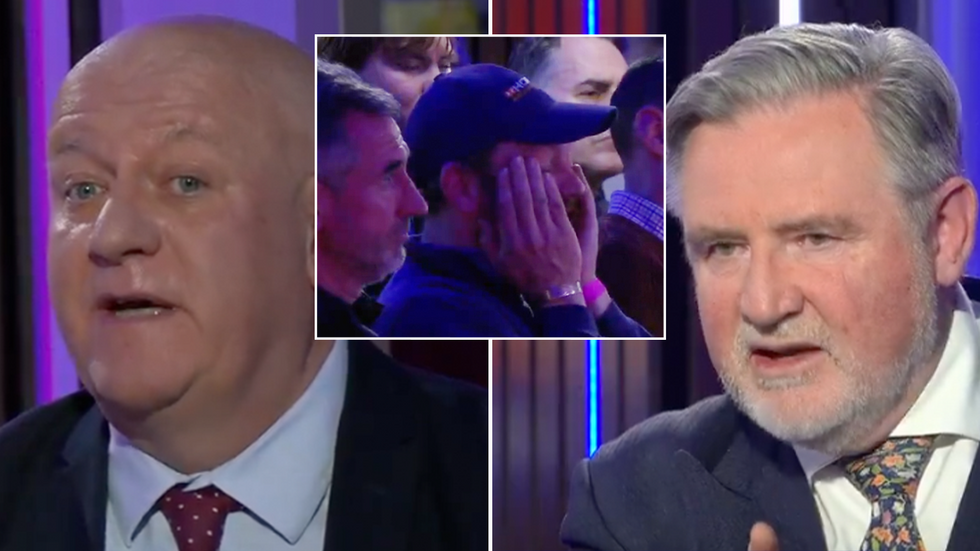 Bill Rammell, a GB News audience member and Barry Gardiner