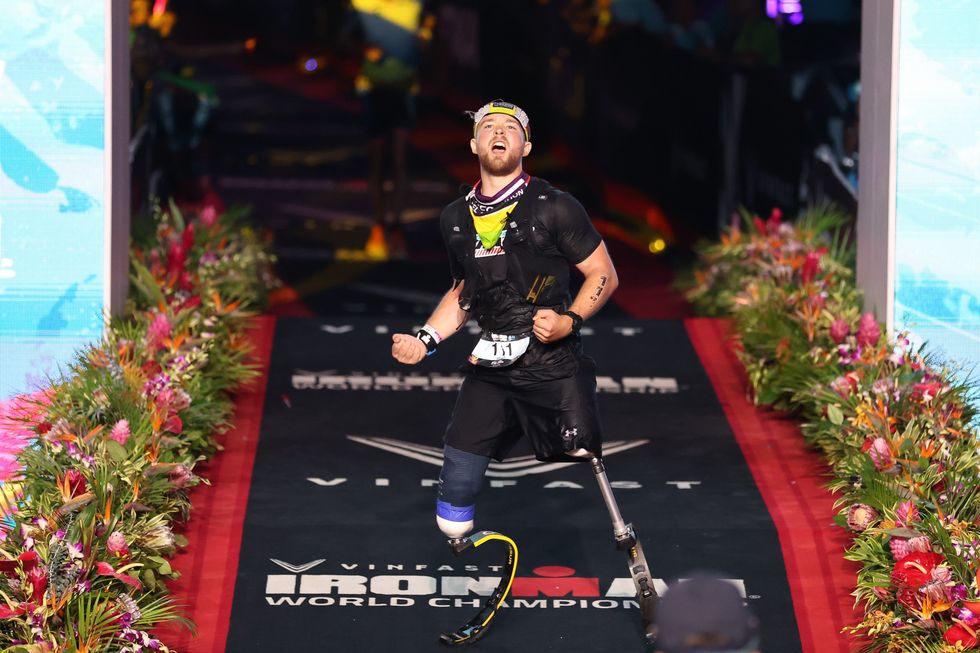 Billy Monger completed the Ironman race in 14 hours 23 minutes 56 seconds