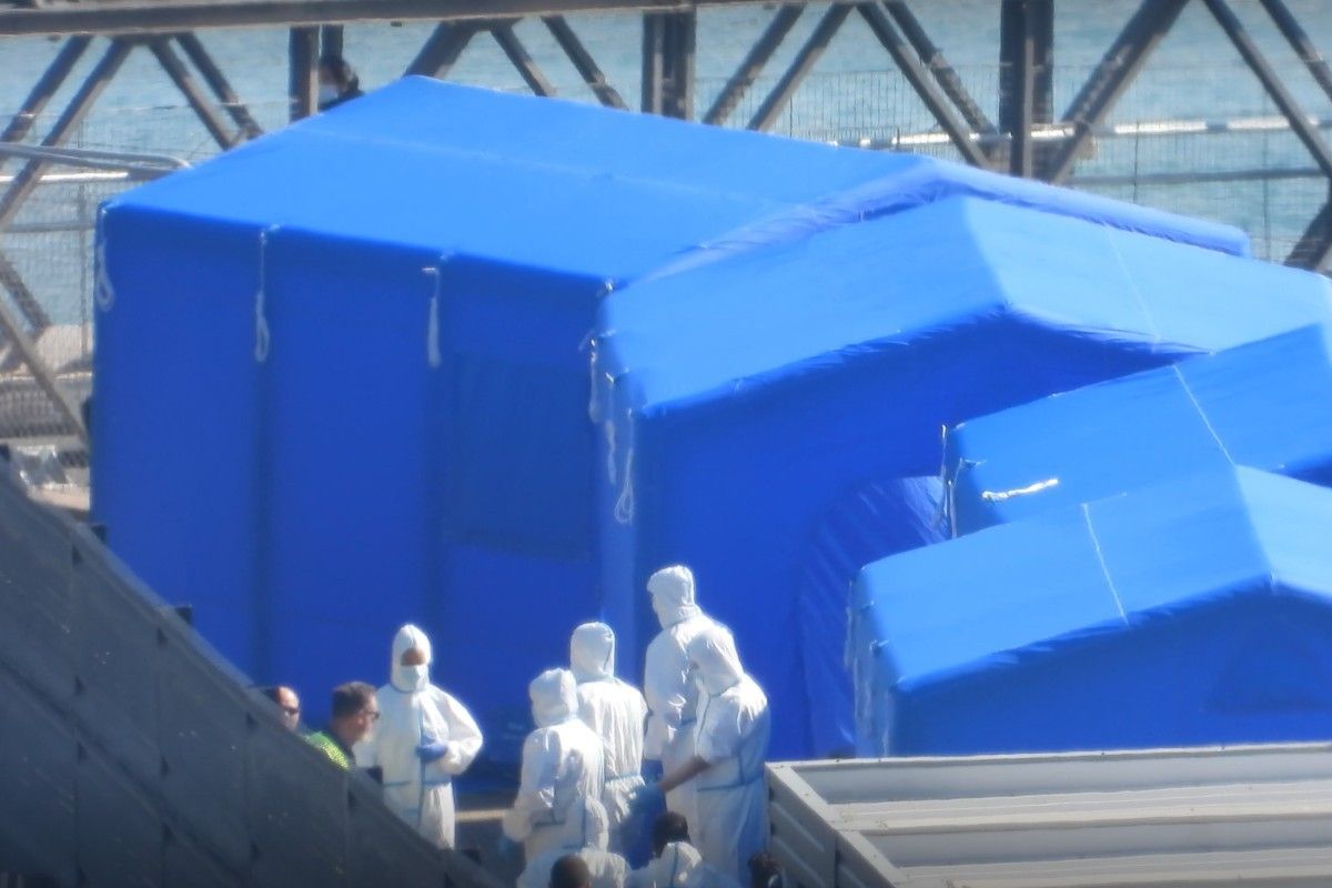 Biohazard tents erected in Dover