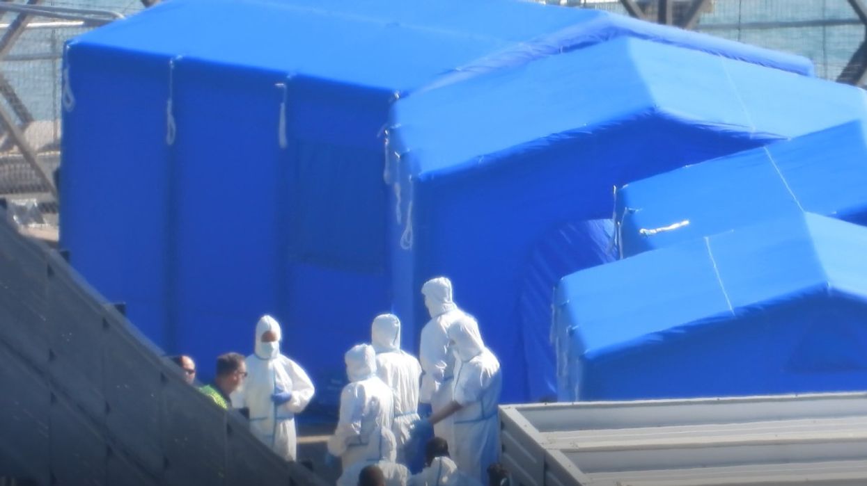 Biohazard tents erected in Dover