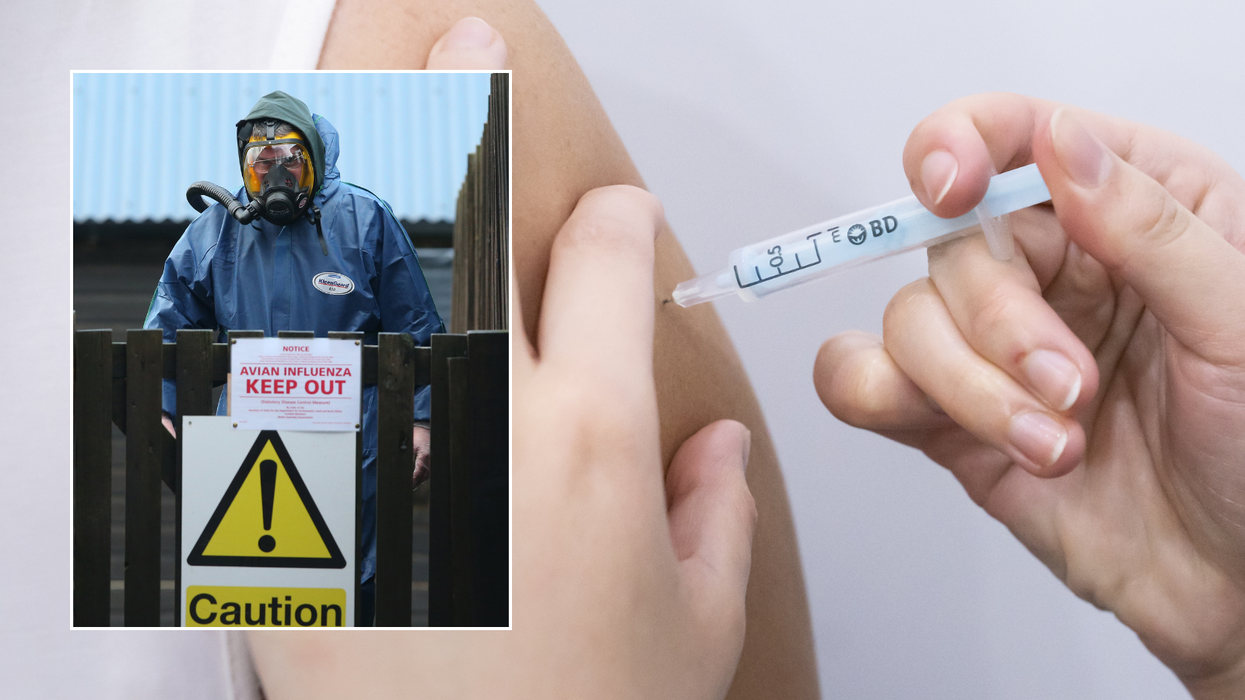 Bird flu hazmat suit/vaccine