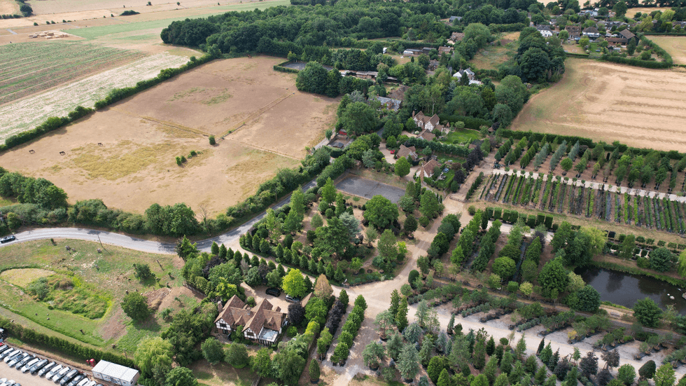 Bird's eye view of Flamstead