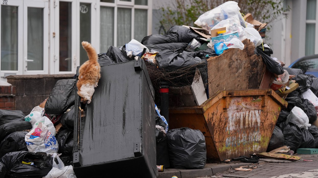 Birmingham bin strike leaves rubbish piling up