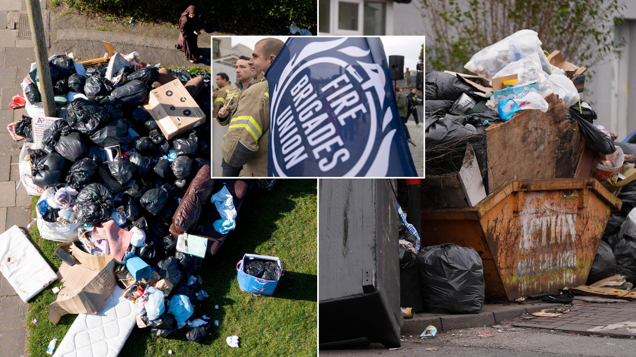 Birmingham bin strikes/FBU flag