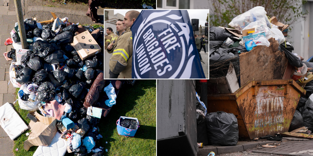 NextImg:Birmingham councillors branded 'clueless' as firemen REFUSE to clear rubbish piling up on streets