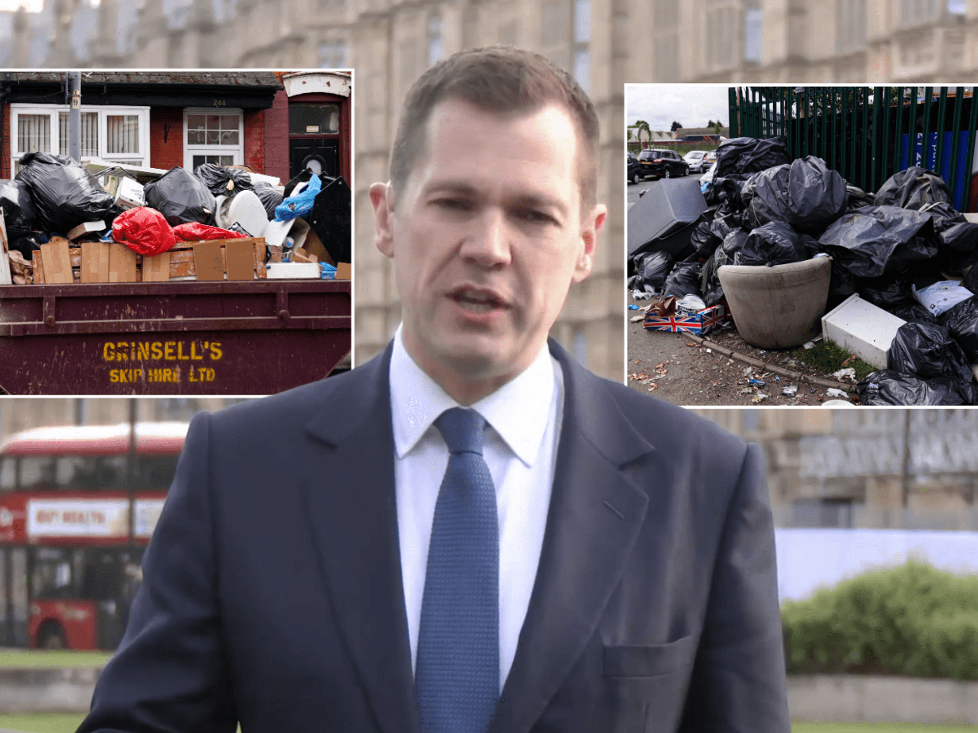 Birmingham bin strikes; Robert Jenrick