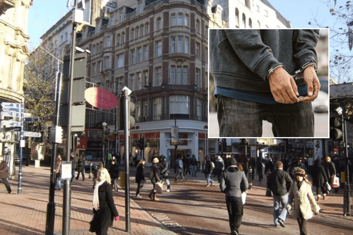Birmingham city centre arrest