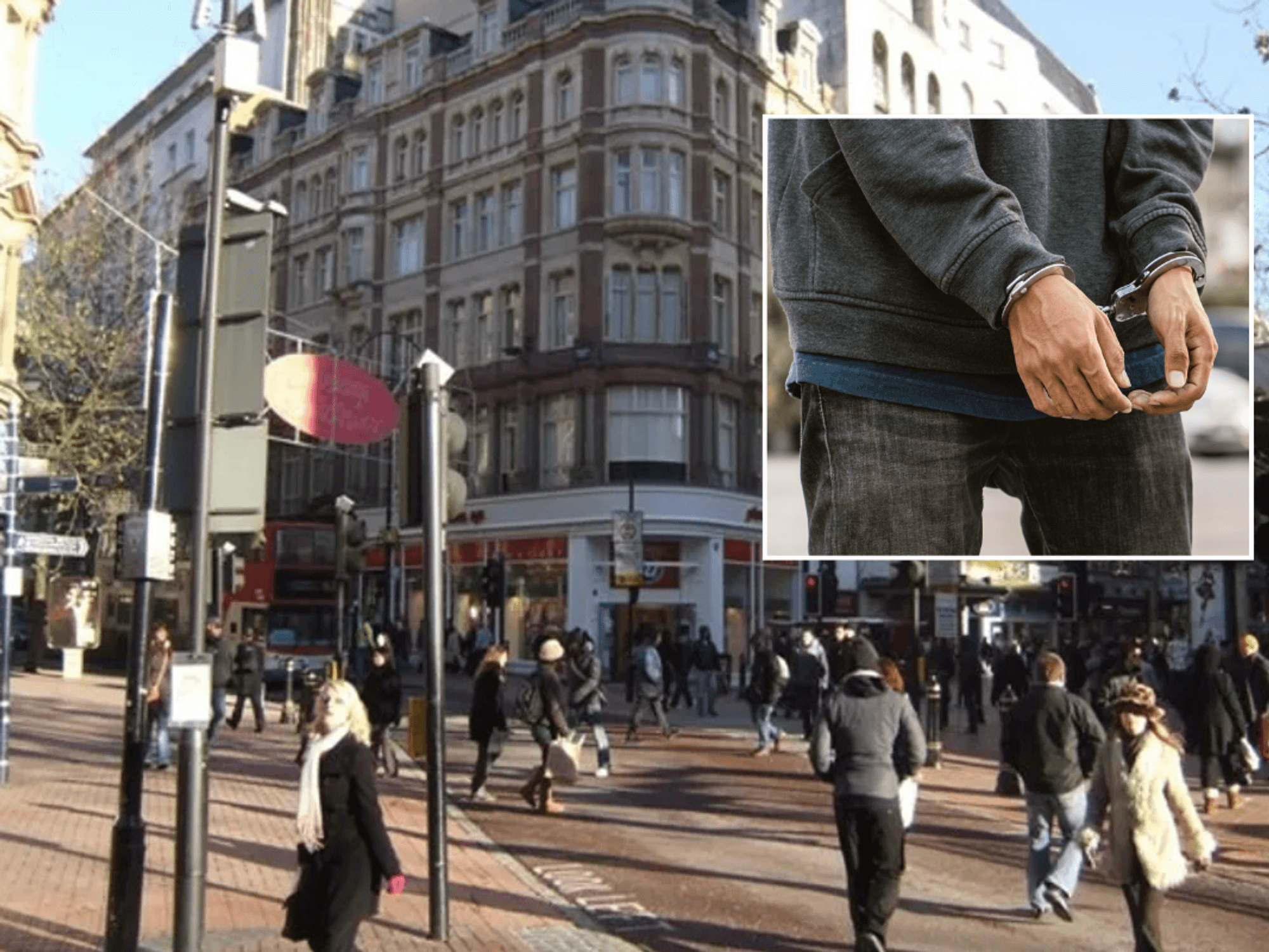 Birmingham city centre arrest
