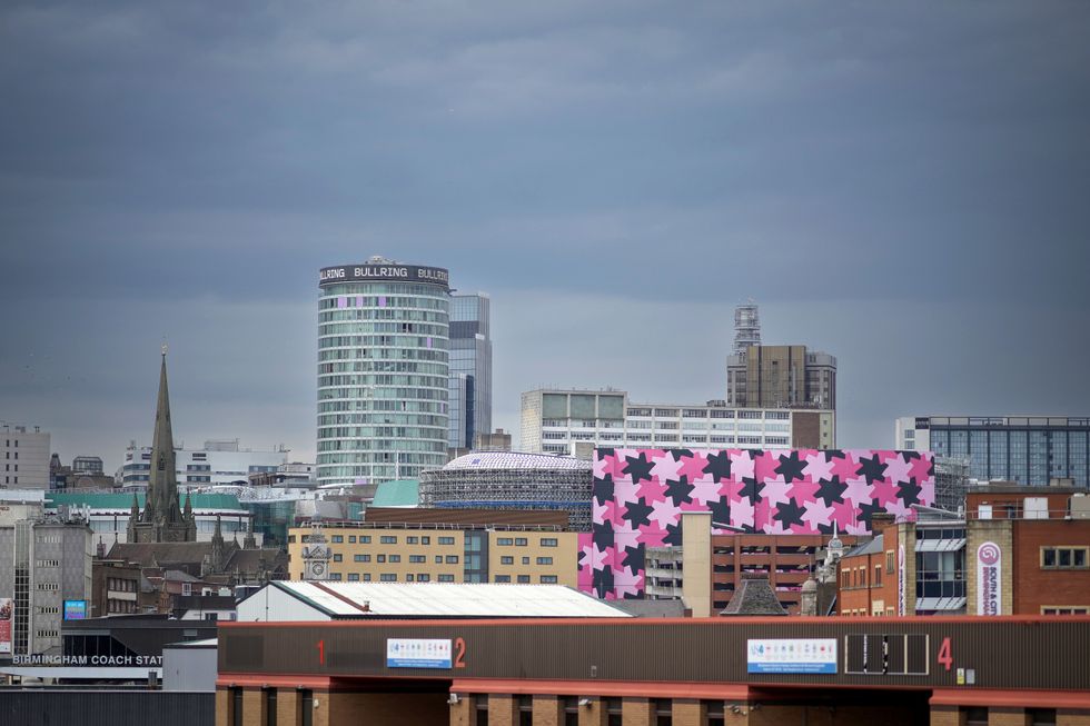 Birmingham city's skyline
