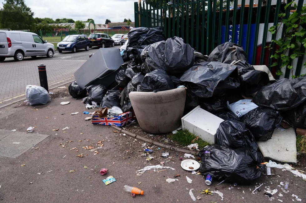 Birmingham's bin strikes have left rubbish piling up in residential streets