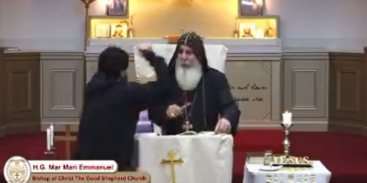 Australian Orthodox Christian leader stabbed on LIVE STREAM in vicious attack before being rushed to hospital