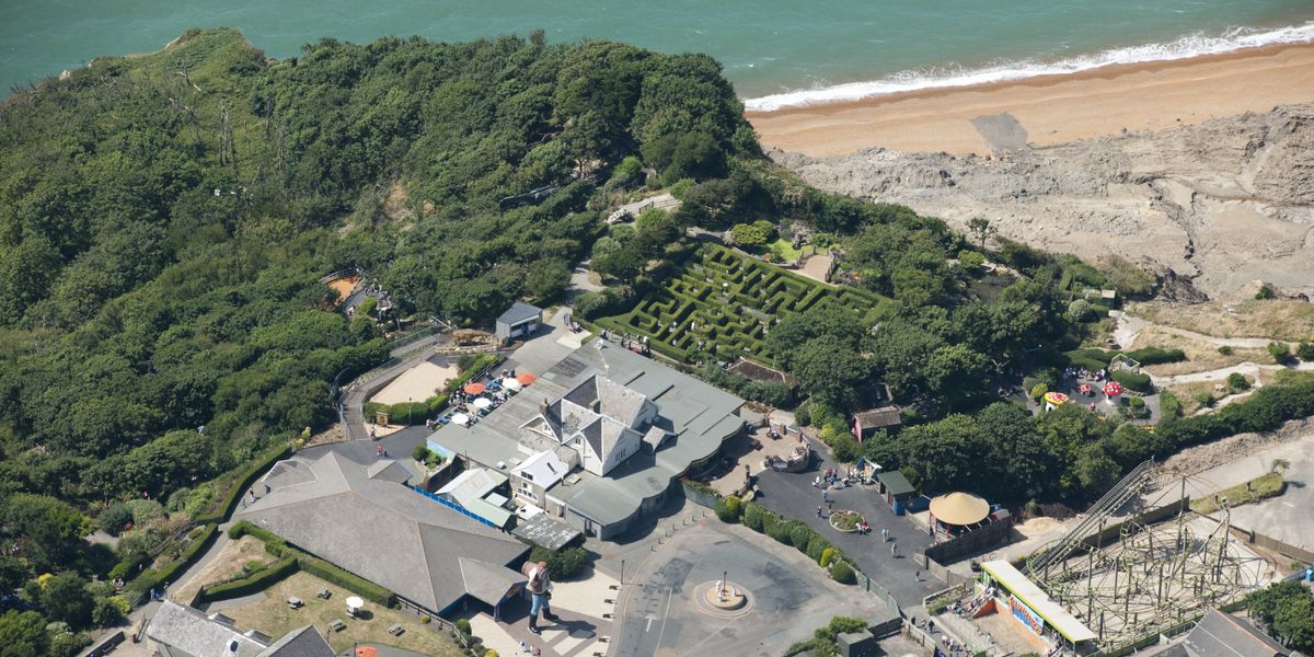 Blackgang Chine theme park forced to move rides away as it teeters on the edge of a cliff Blackgang Chine theme park forced to move rides away as it teeters on the edge of a cliff