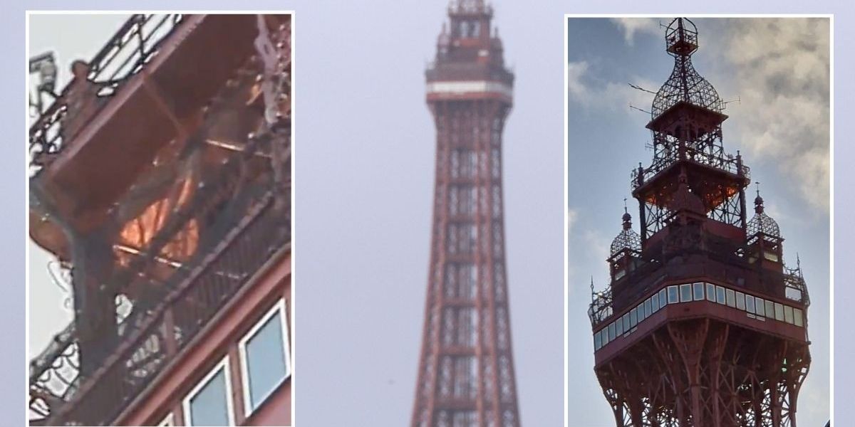 NextImg:Blackpool Tower fire: Flames engulf iconic landmark as visitors forced to evacuate
