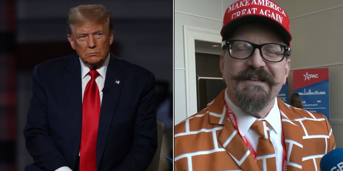 NextImg:Trump-backer dressed in 'build a wall' suit outlines core issues for America